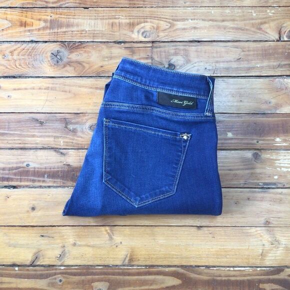 MAVI gold Adriana ankle mid rise super skinny blue stretchy jeans size 25 ladies - Picture 5 of 12